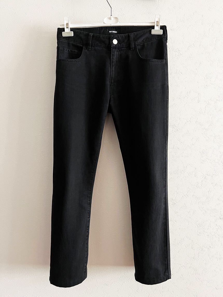 極美品】ラフシモンズ REGULAR FIT JEANS 18aw ブラック デニムパンツ