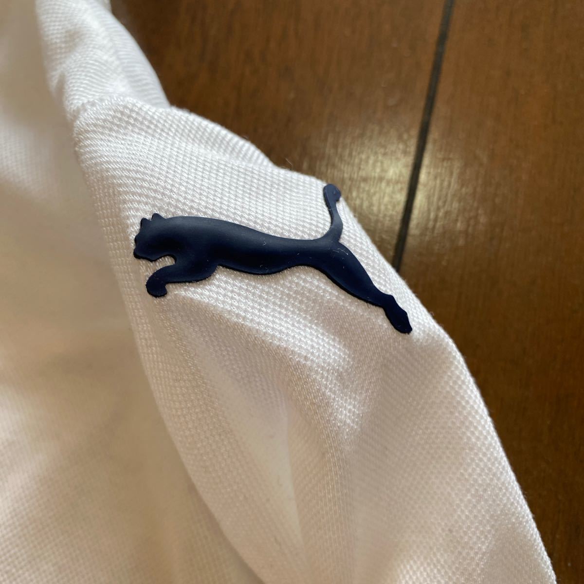 プーマ PUMA 半袖 ポロシャツ L 白 紺