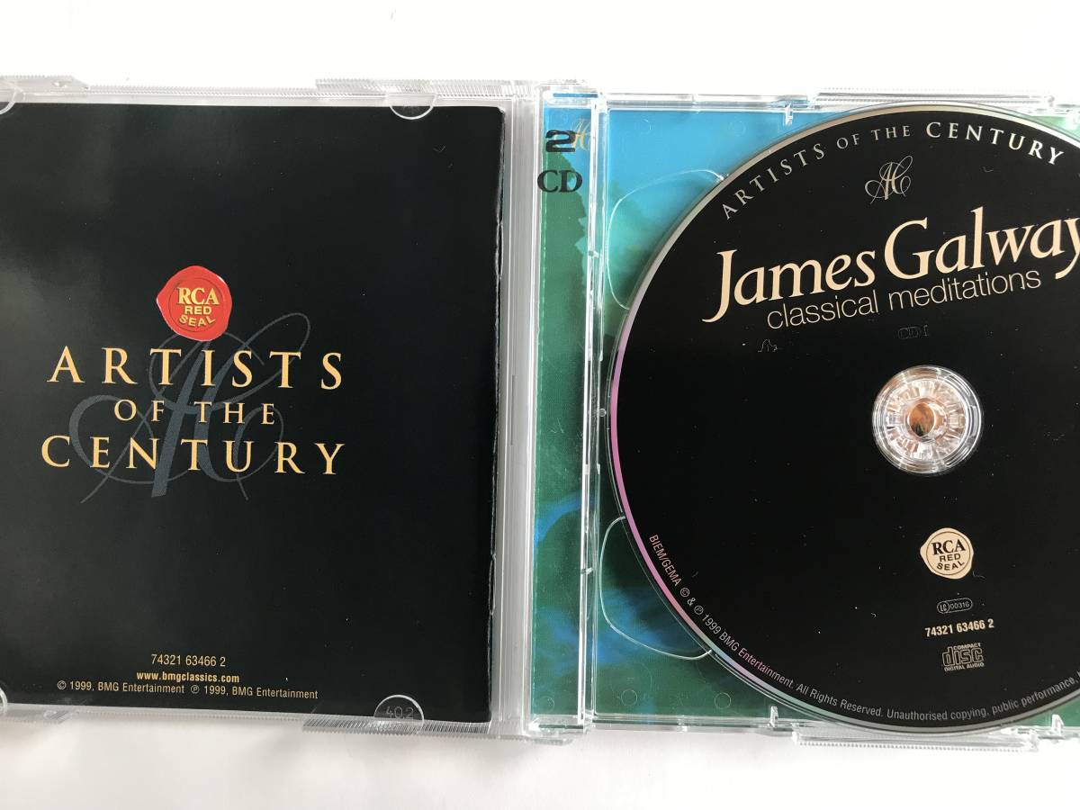 【2CD・EU盤】ジェームズ・ゴールウェイ　クラシカル・メディテーションズ　バッハ　ヴィヴァルディ他_画像3