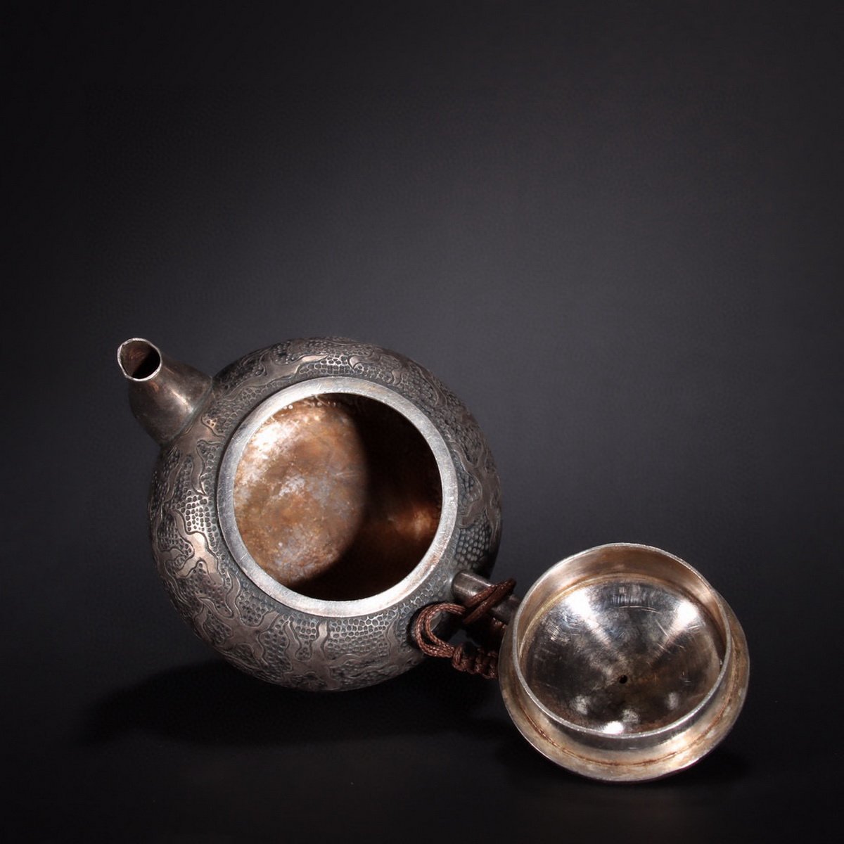 氷梅柄の茶壺、中国民国時代、蓋つき、骨董品 日本最大級の通販サイト