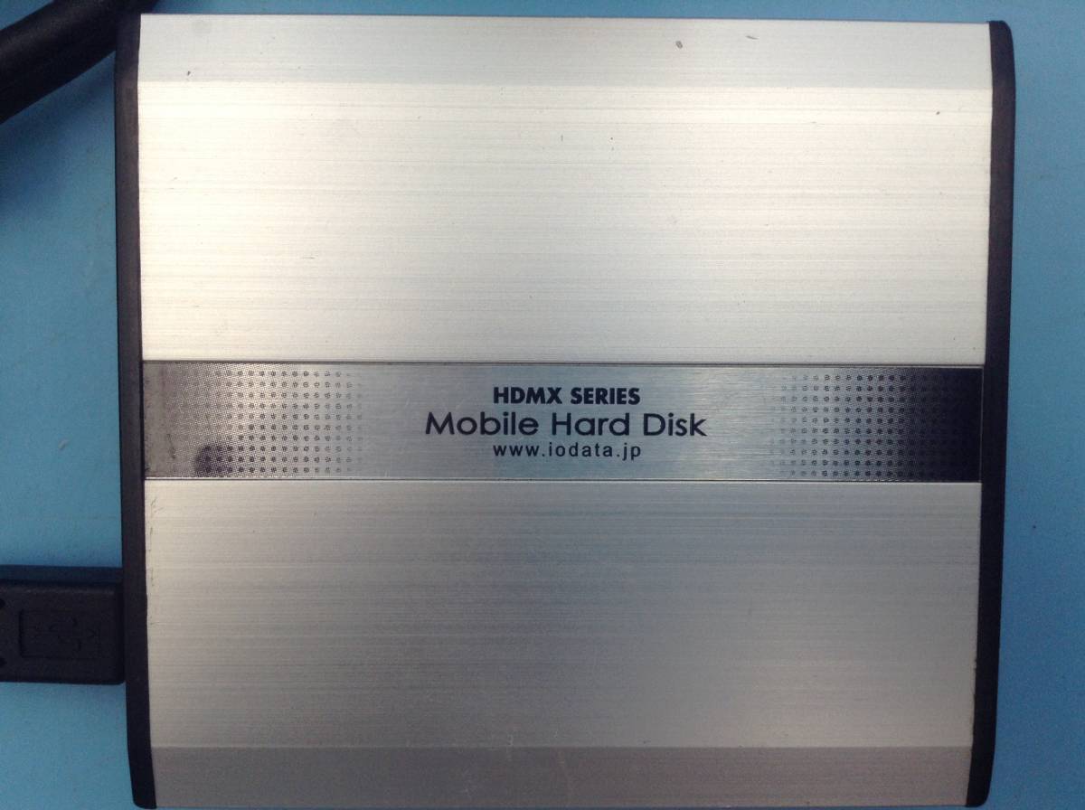 H2394☆I・O DATA アイ・オーデータ HDMXシリーズ モバイルハードディスク 外付けHDD HDMX-U20 20GB【フォーマット済】_画像2