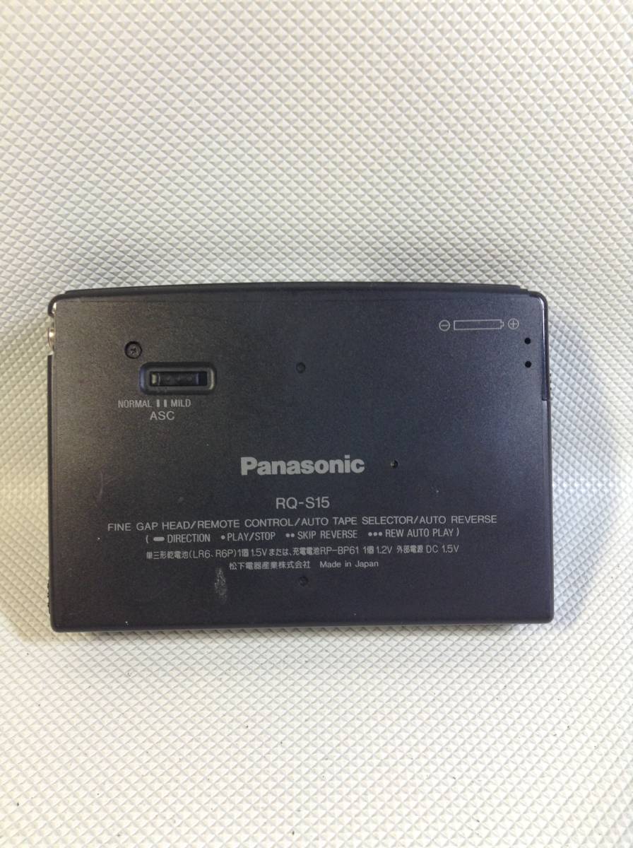 A3753〇Panasonic　パナソニック　カセットプレーヤー　ポータル　RQ-S15　【ジャンク】