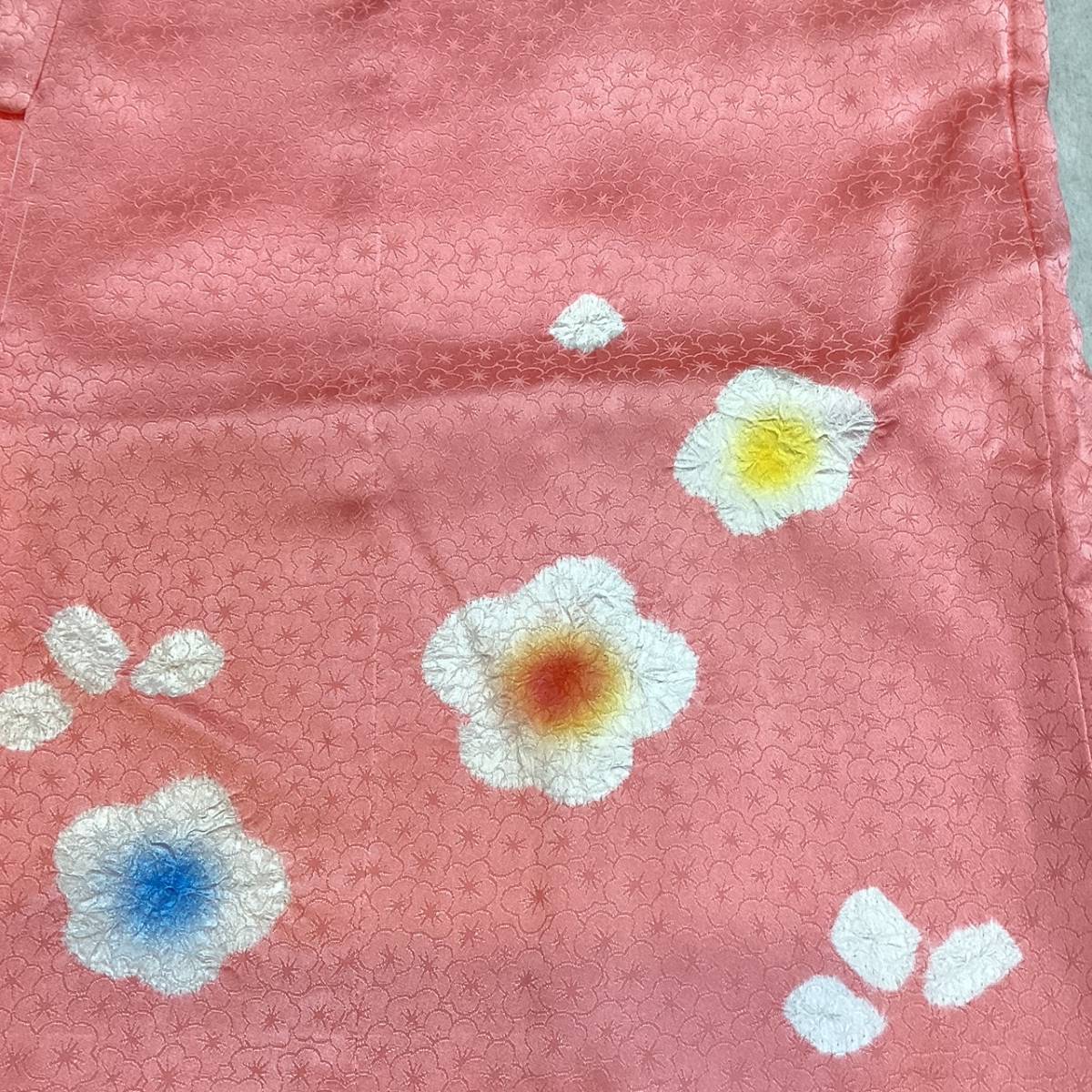 七五三 着物 ３歳 mi503 正絹 被布・着物６点セット ピンク色 日本製 新品 送料込み