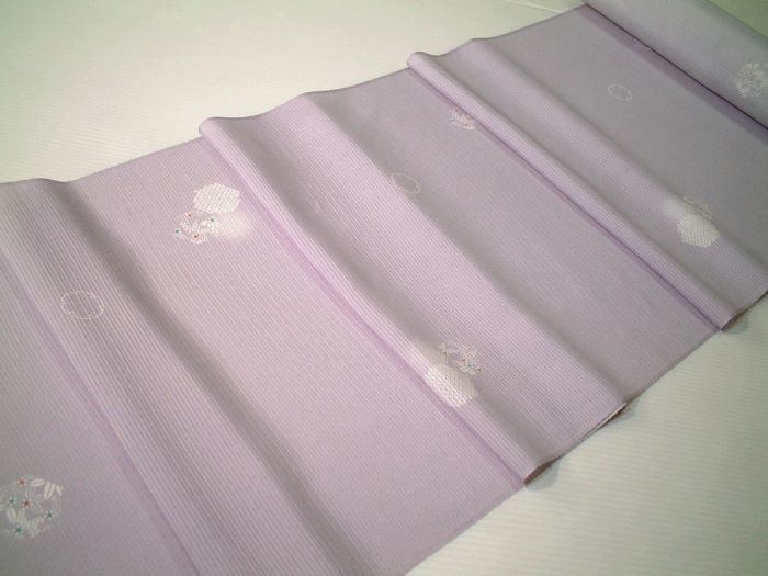 夏物正絹絽小紋生地ro187 夏の着物鹿の子雪輪花模様柄新品送料込み