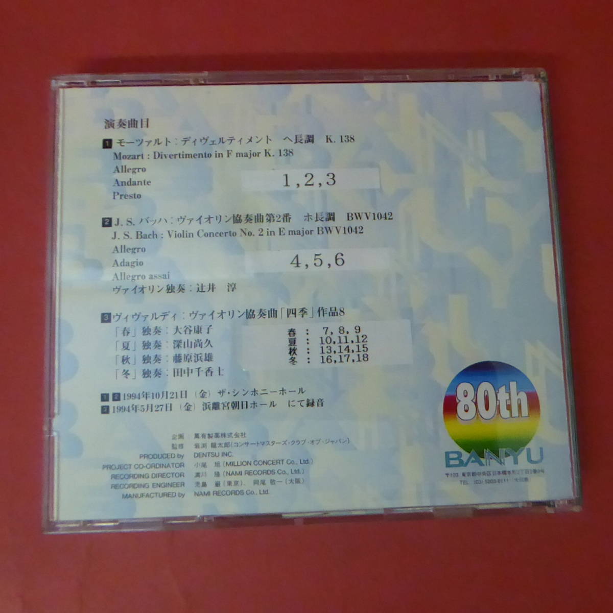 CD1-220906☆萬有製薬80周年記念アルバム　CD_画像2
