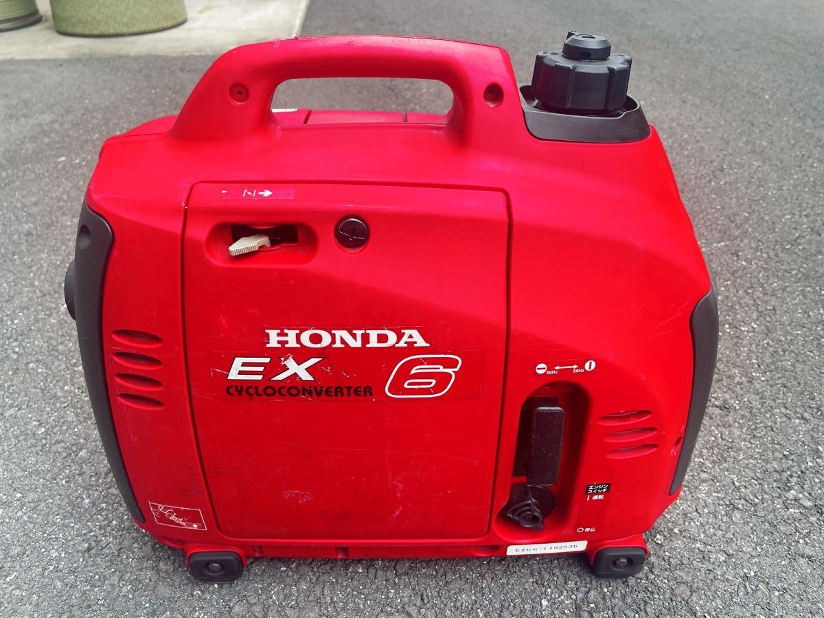 ②【中古/使用感あり】　ポータブル発電機　honda EX6 　アウトドアなどに　(直接引取可)_画像1