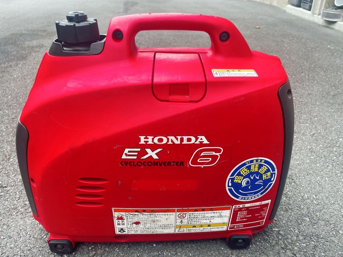 ②【中古/使用感あり】　ポータブル発電機　honda EX6 　アウトドアなどに　(直接引取可)_画像4