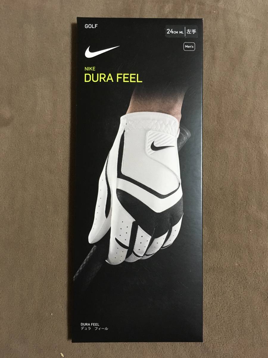 【 送料無料！!・即日発送！・未使用品！】★NIKE ナイキ◇NIKE DURA FEEL ゴルフグローブ◇MEN'S/左手/24cm/ML/品番:GF1001★_画像1