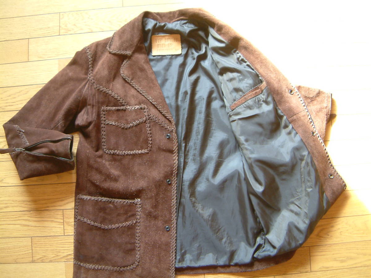 39％割引M【50％OFF】 TITO Leather スウェードジャケット コンチョボタン ブラウン XS（日本サイズM程度）  ジャンパー、ブルゾン一般 メンズファッション ファッションM-PMPI.ORG.PH