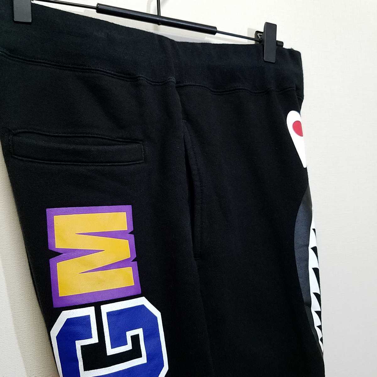 A BATHING APE SPACE CAMO SHARK SWEAT PANTS メンズL エイプ スペース