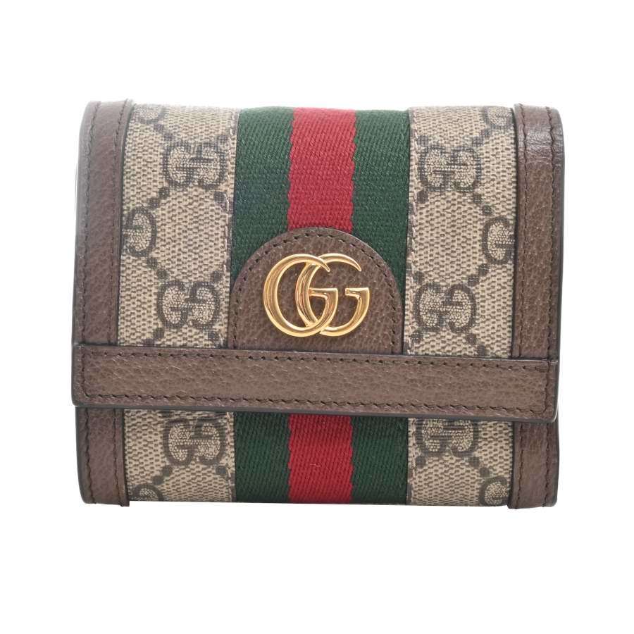 Gucci グッチ オフィディア GGスプリーム シェリー 三つ折り財布