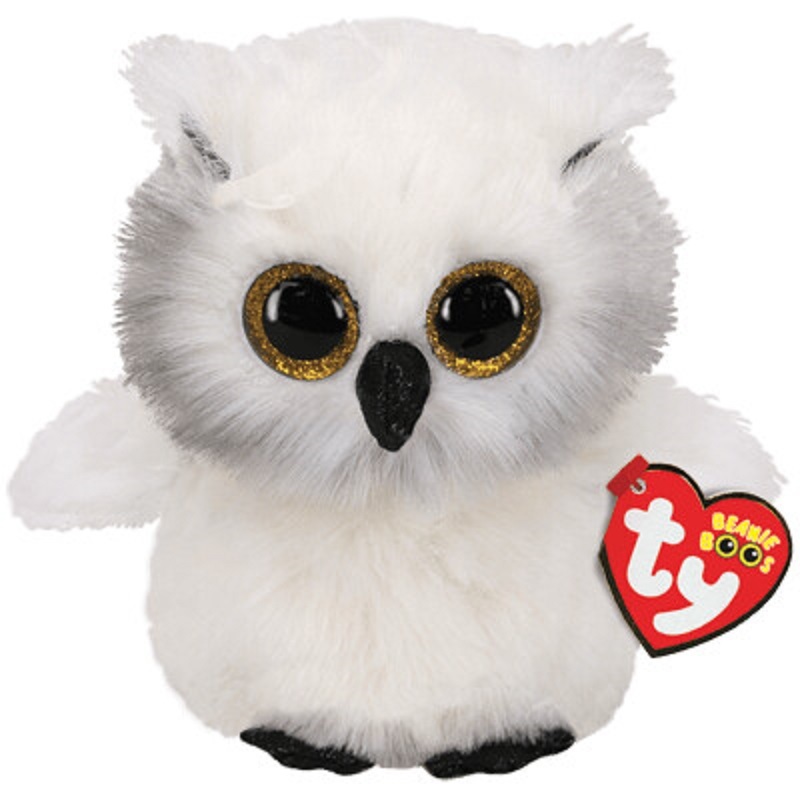 Ty Beanie Boo\'so- стойка n(M) мягкая игрушка сова белый 