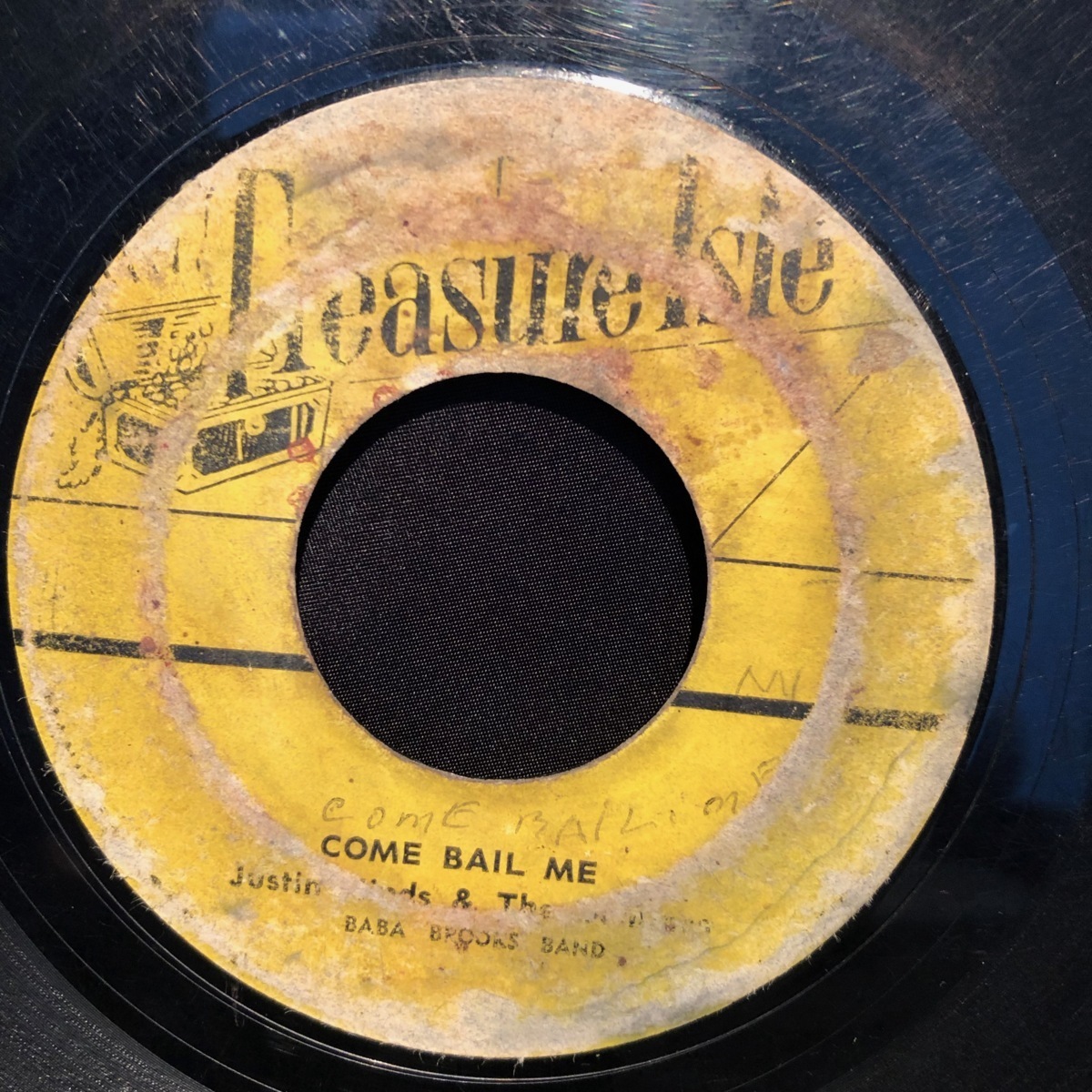 Justin Hinds & The Dominos / Baba Brooks Band Come Bail Me Stampede 7inch Treasure Isle_画像1
