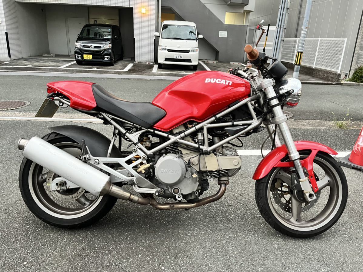 実働 DUCATI ドゥカティ モンスター 400 エンジンOH歴あり セル始動 軽