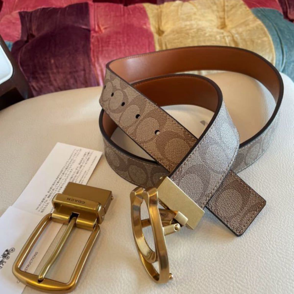 返品?交換対象商品】 限定価格 コーチCOACHシグネチャーフリーサイズ