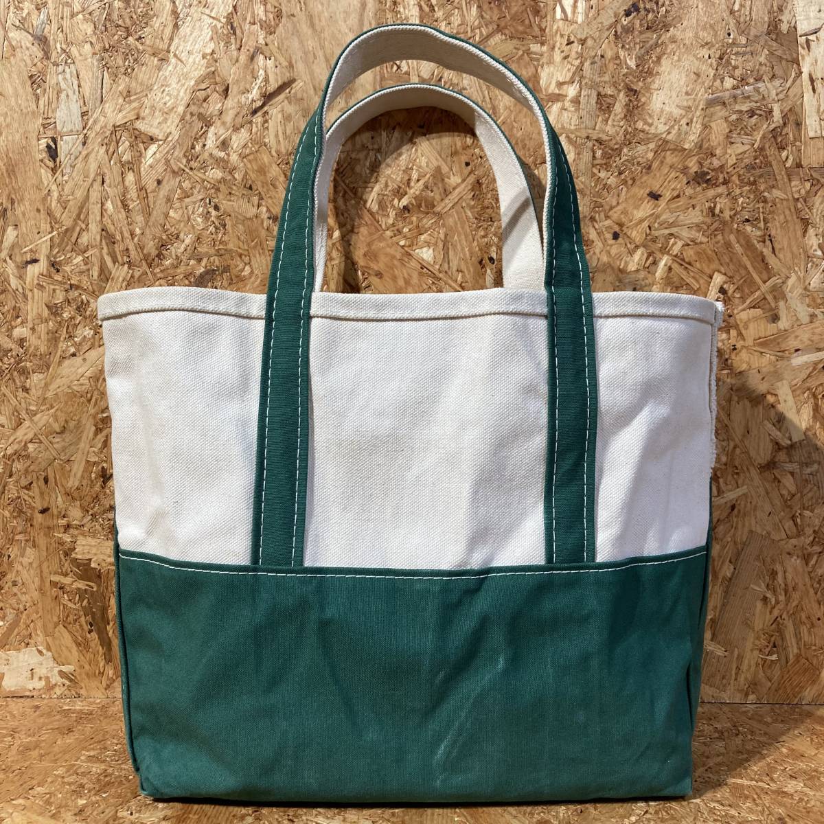 L.L.Bean BEAMS トート バッグ M 緑 コラボ 別注 限定 ビームス エルエルビーン BOAT AND TOTE_画像1