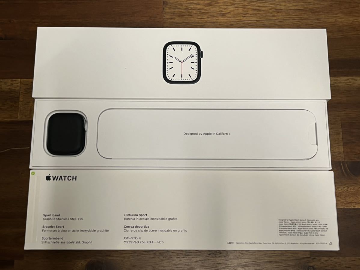 送料無料 美品 Apple Watch Series 7 GPSモデル 41mm ミッドナイト