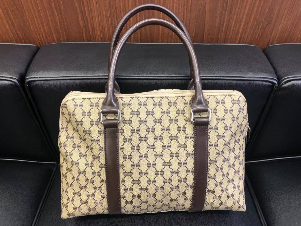 半額品 バレンシアガ ハンドバッグ BB 良品 BALENCIAGA キャンバス