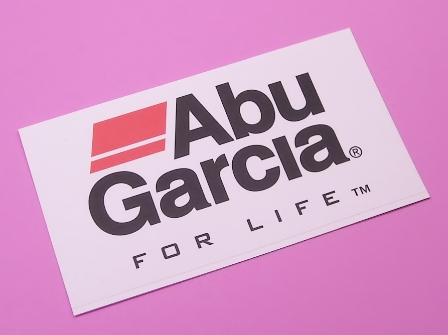 アブ ガルシア Abu Garcia for life ロゴ ◇型 ステッカー シール　115-63mm_画像1