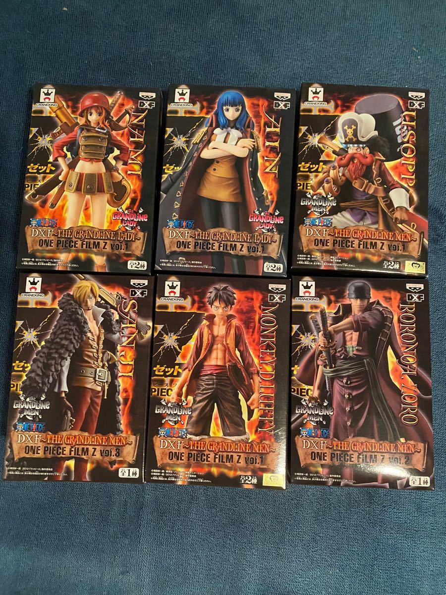 ONEPIECE DXF グラメン ナミ、アイン、ウソップ、サンジ、ルフィ、ゾロ