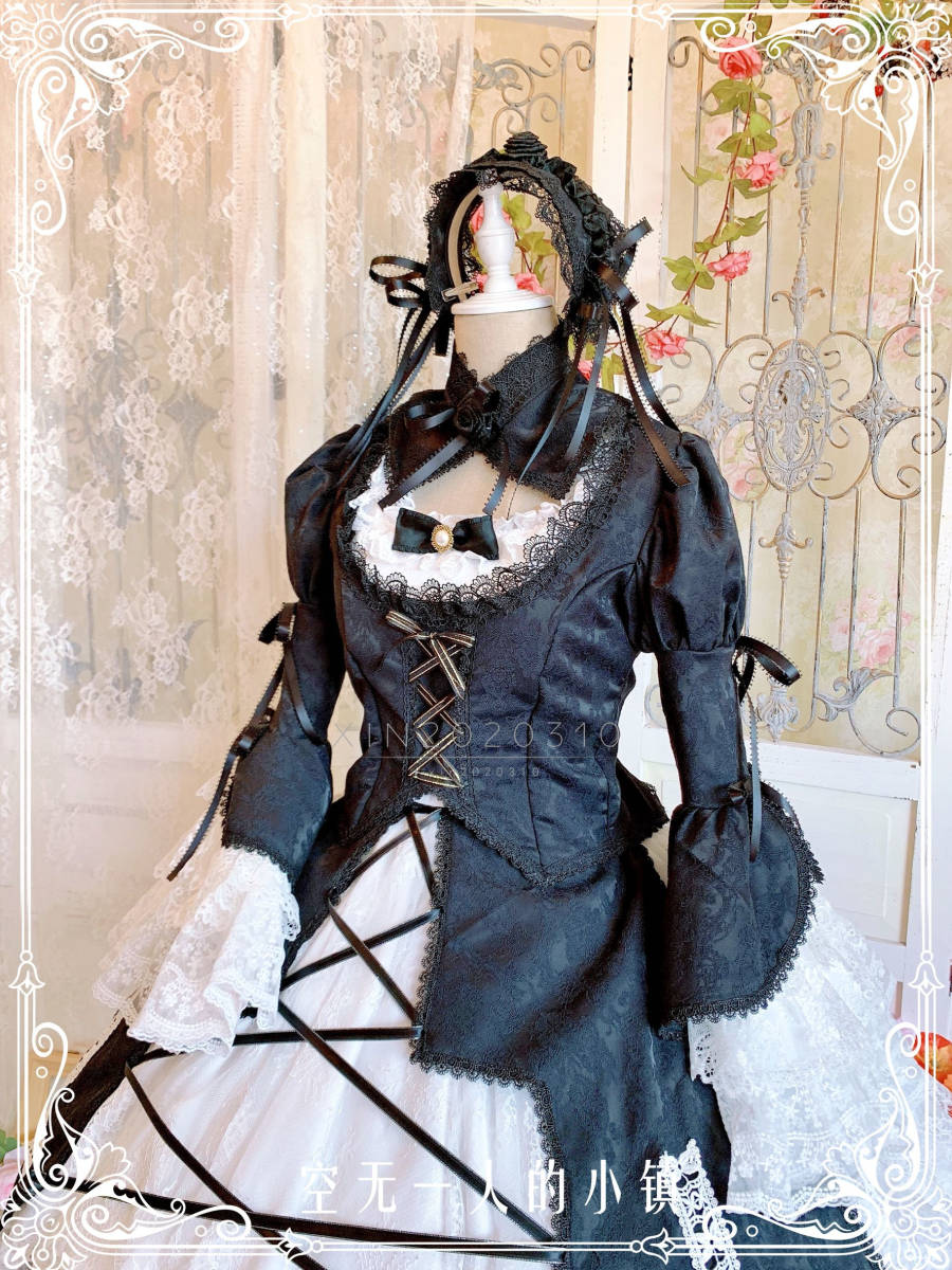 修正版コスプレ衣装ローゼンメイデン 水銀燈 +羽翼風(ウィッグ 修正版コスプレ衣装ローゼンメイデン 水銀燈 +羽翼風(ウィッグ