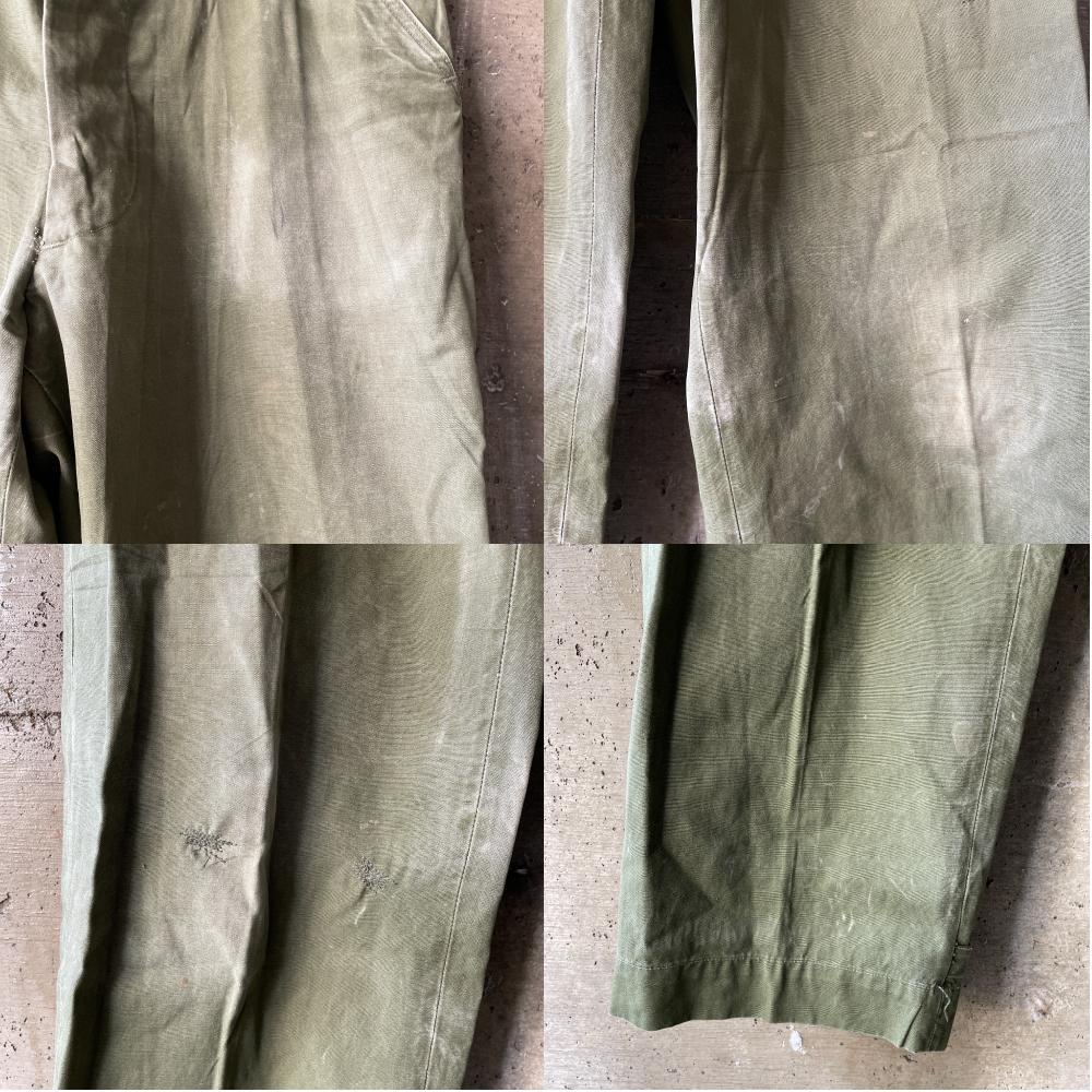 【AZ17】本物 アメリカ軍 US ARMY M43 M-1943 米軍 フィールドパンツ M-1943 TROUSERS,FIELD,COTTON, O.D._画像4