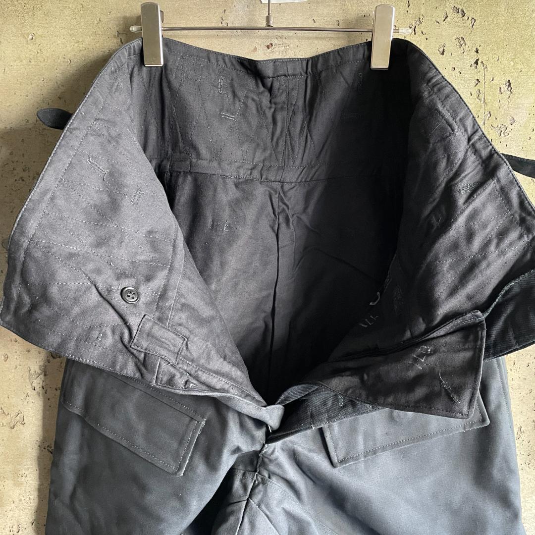 [H] dead stock Russia army so ream army sobie corrugated galvanised iron car s pants 2 size black genuine article the truth thing RUSSIA ARMY TANKERS PANTS BLACK