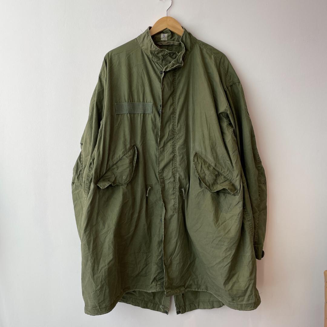 3】 美品 実物 アメリカ軍 M-65 US ARMY モッズコート フィッシュ