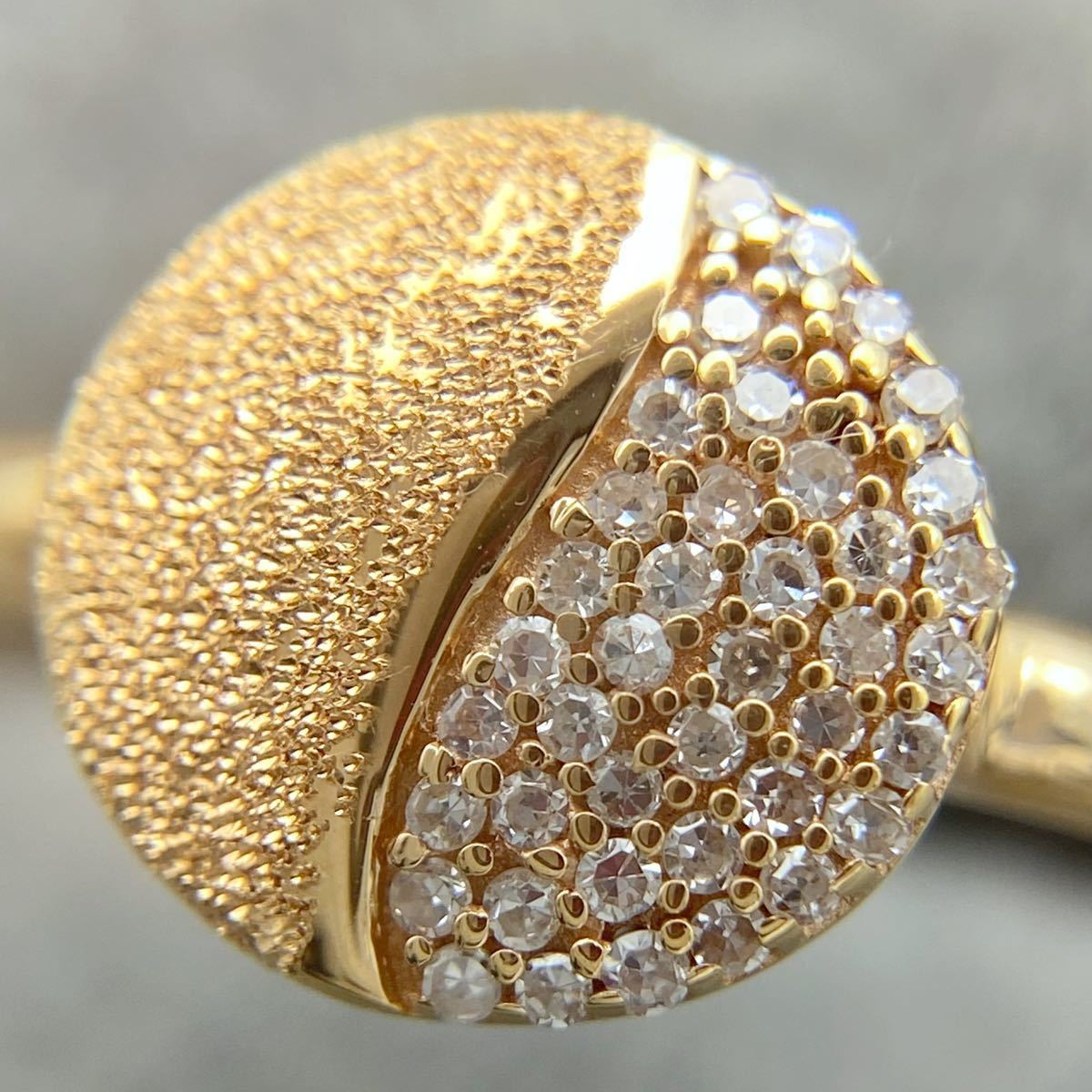 k18 天然 ダイヤモンド 0.08ct ダイヤ リング | sweatreno.com