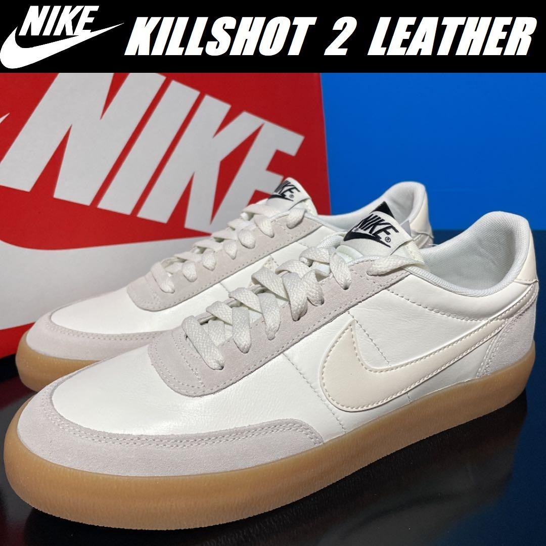 27.0cm/US9 ★ 新品 J.CREW × ナイキ キルショット 2 レザー NIKE KILLSHOT2 LEATHER スニーカー Jクルー 白 別注 432997-128