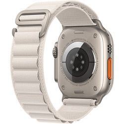 Apple Watch Ultra （GPS ＋ Cellularモデル）- 49mmチタニウムケースとスターライトアルパインループ - L [MQFT3J/A]_画像4