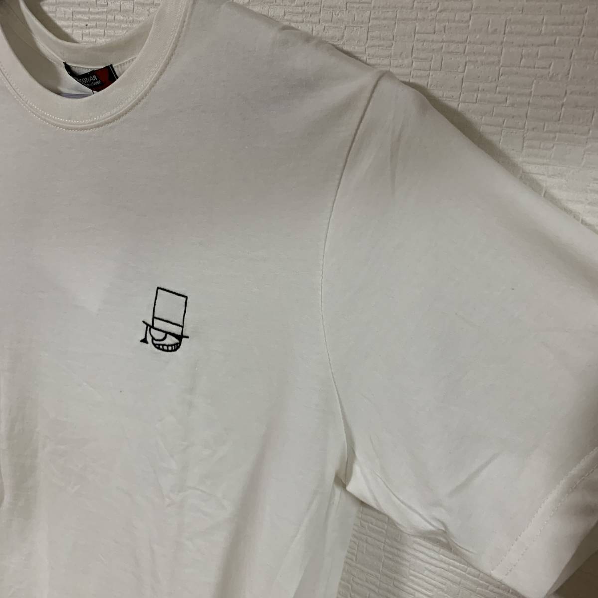 名探偵コナン - MEN Tシャツ 怪盗キッド まじっく快斗 黒羽快斗 怪盗1412号 週刊少年サンデー LLサイズ 白色 (タグ付き新品未着用品)_画像4