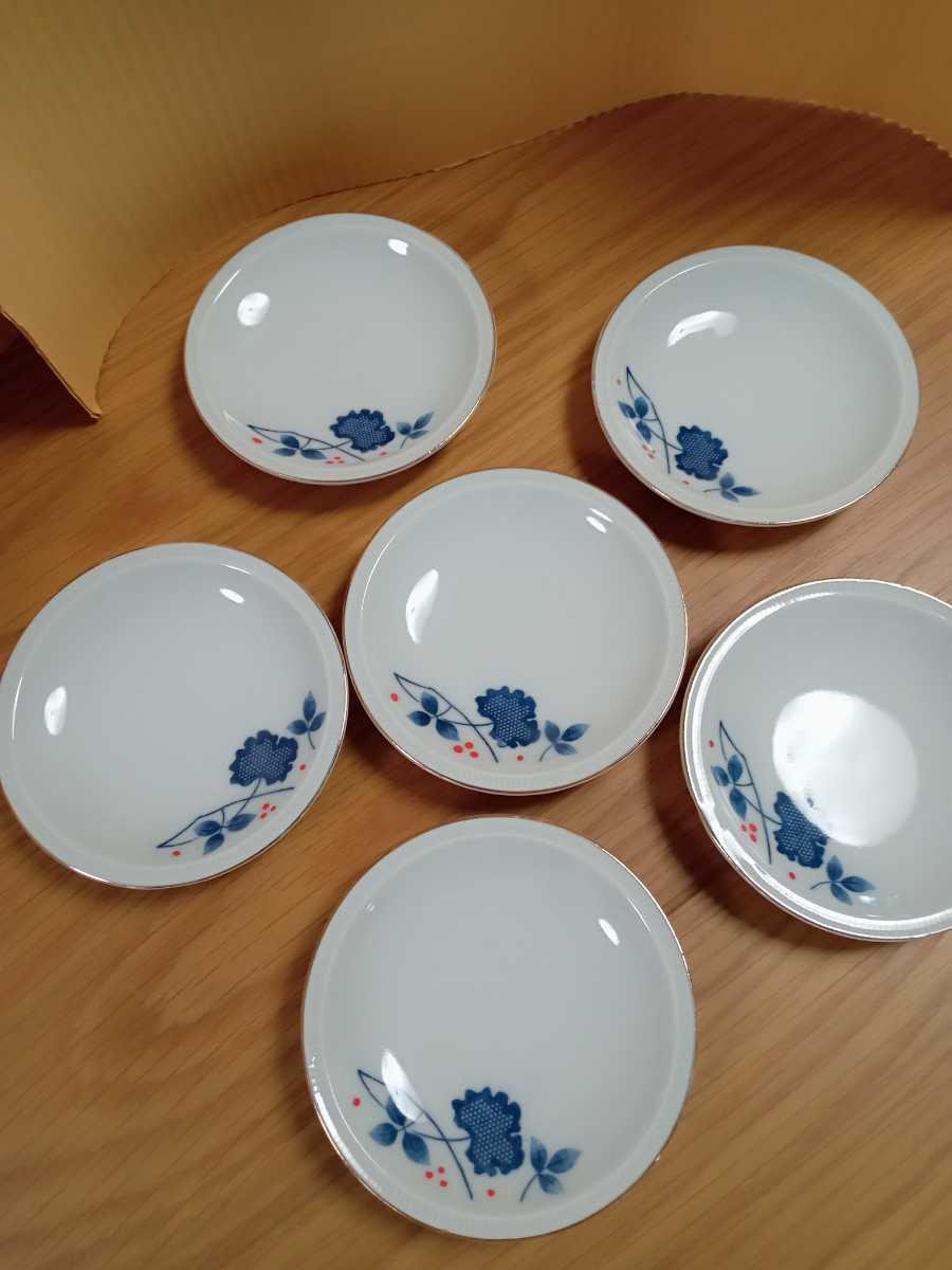 昭和レトロ 和食器 小皿 ６枚の画像1