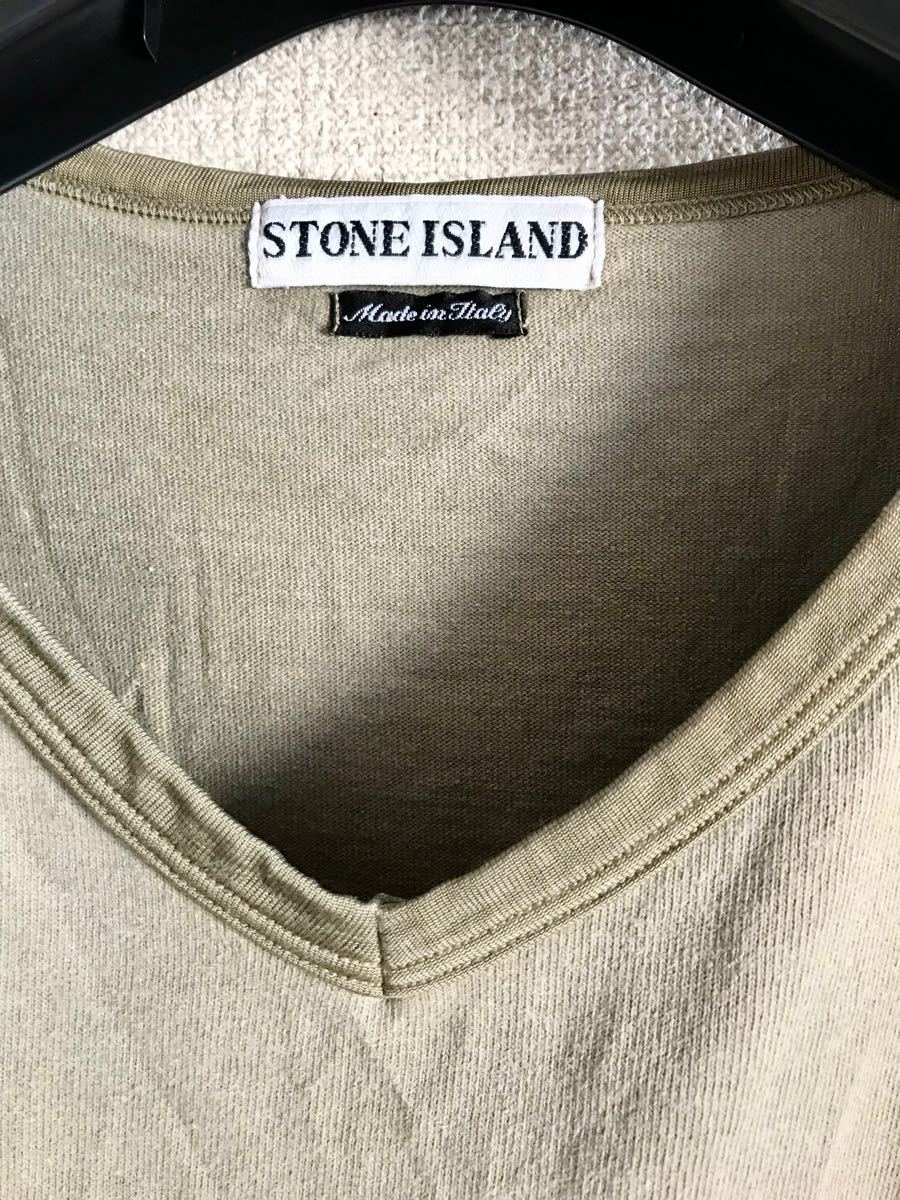 STONE ISLAND ストーンアイランドマリーナ　マッシモオスティ　ＶネックTシャツ　90年代