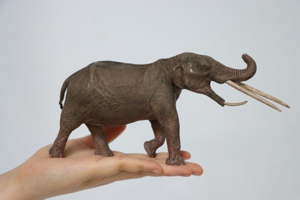 Eofauna 1/35 サイズ KONOBELODON コノベロドン 象 ゾウ マンモス 絶滅 動物 フィギュア プラモデル キッズ 大人のおもちゃ 模型 23cm級_画像2