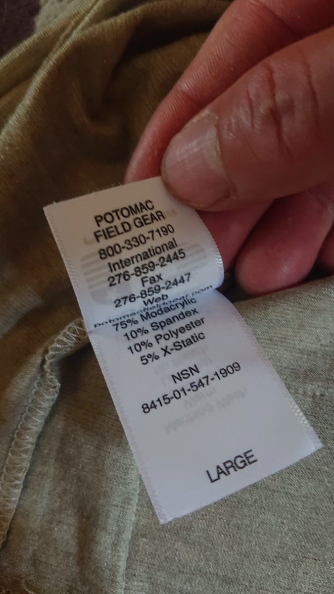 米軍放出品 FROG ロングTシャツ Lサイズ