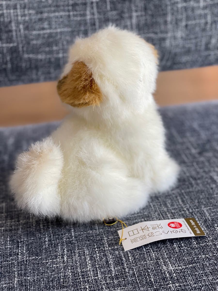 希少】童心 dousin 犬 白茶 ぬいぐるみ 職人 リアル レトロ 希少】童心 dousin 犬 白茶 ぬいぐるみ 職人 リアル レトロ