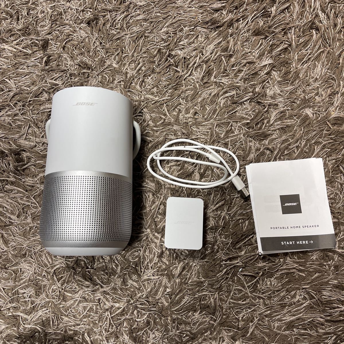 送料無料/即納】 BOSE PORTABLE SMART SPEAKER ラックスシルバー