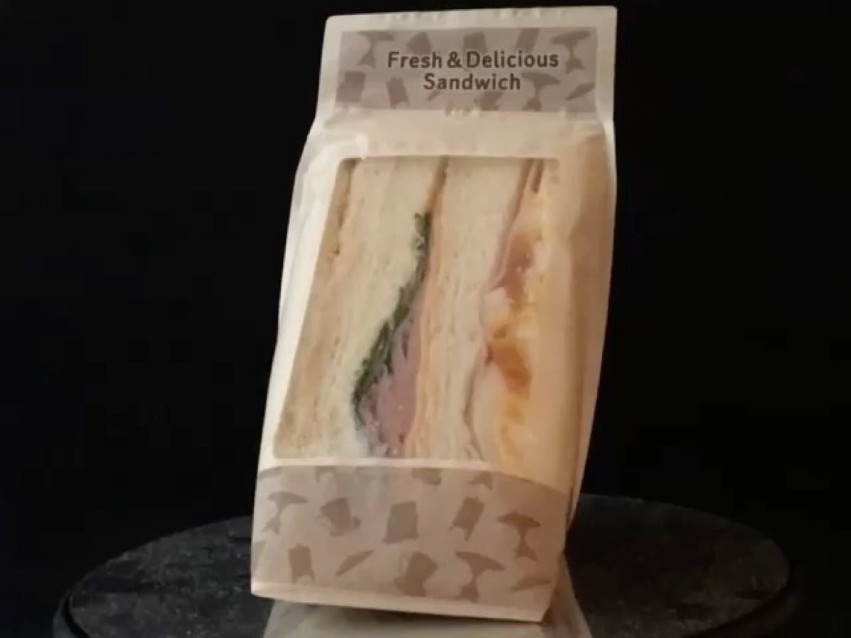 フルーツサンドに最適な三角サンド袋 幅60㎜ ６円５０銭／枚２００枚