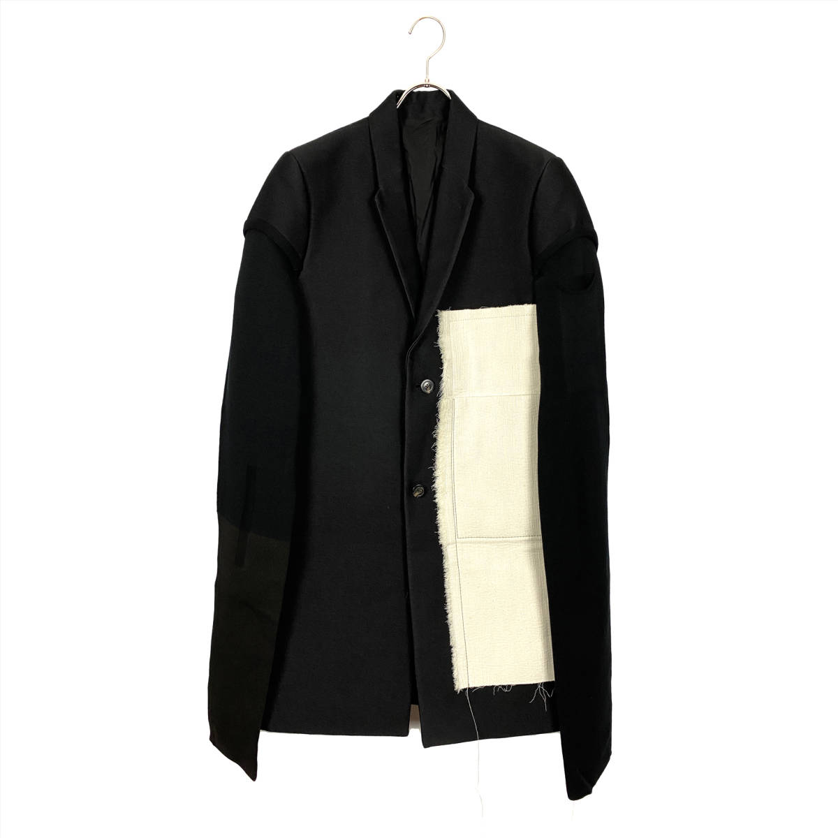 リックオウエンス(Rick Owens) パネルドッキングショートコートジャケット 17AW (black)