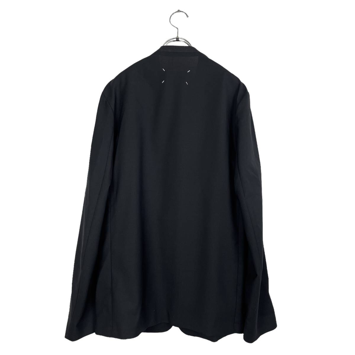 Maison Margiela(メゾン マルジェラ) wool no collar jacket 19AW (black)_画像4