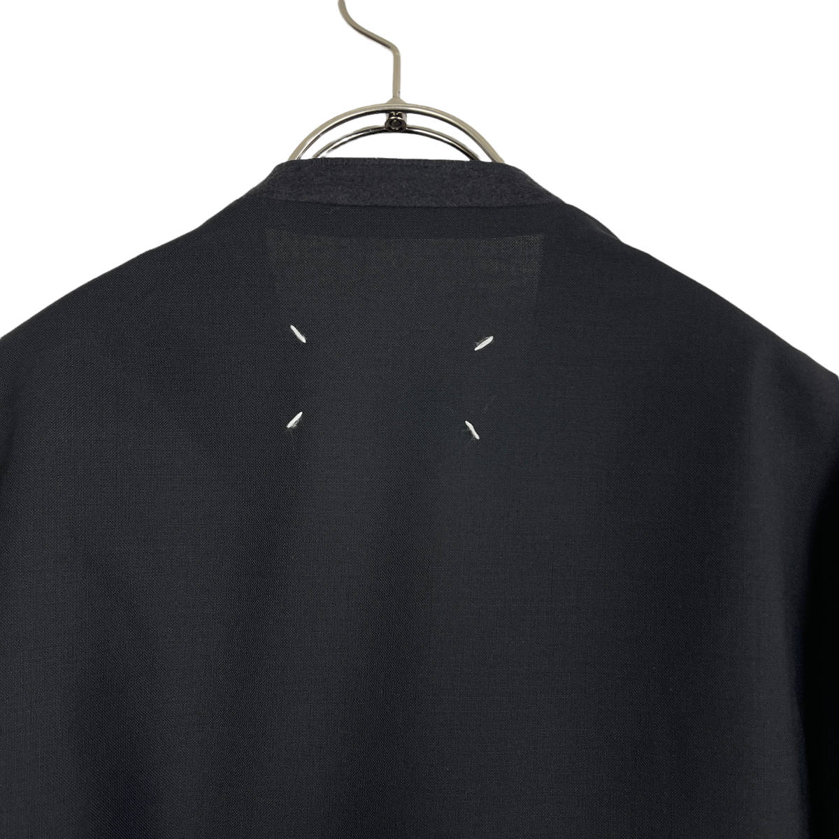 Maison Margiela(メゾン マルジェラ) wool no collar jacket 19AW (black)_画像5