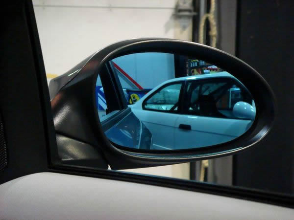 AUDI A1(8X)S.Back wide blue mirror / exchange type [AutoStyle] new goods / Audi /