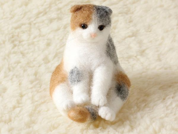 羊毛フェルトで作る気ままなにゃんこコレクション キット 2種類