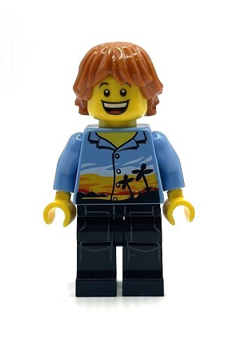 即決 新品 未使用　レゴ LEGO ミニフィグ 　ミニフィギュア 　シティ　アロハシャツの男の人　男性　男の子_画像1