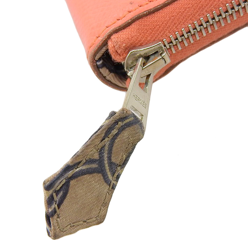 本物保証】 美品 エルメス HERMES アザップロング シルクイン ラウンド