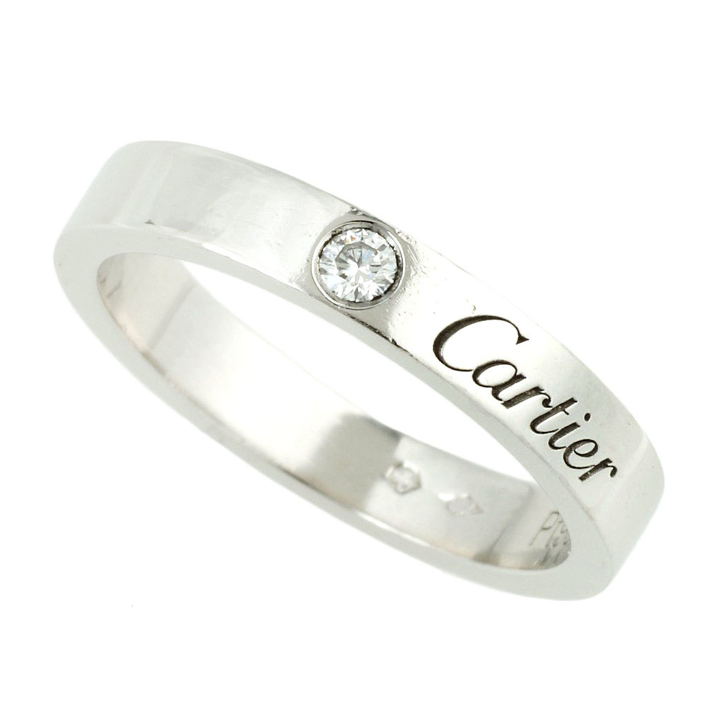 カルティエ Cartier エングレーブド ダイヤリング size50 仕上済-