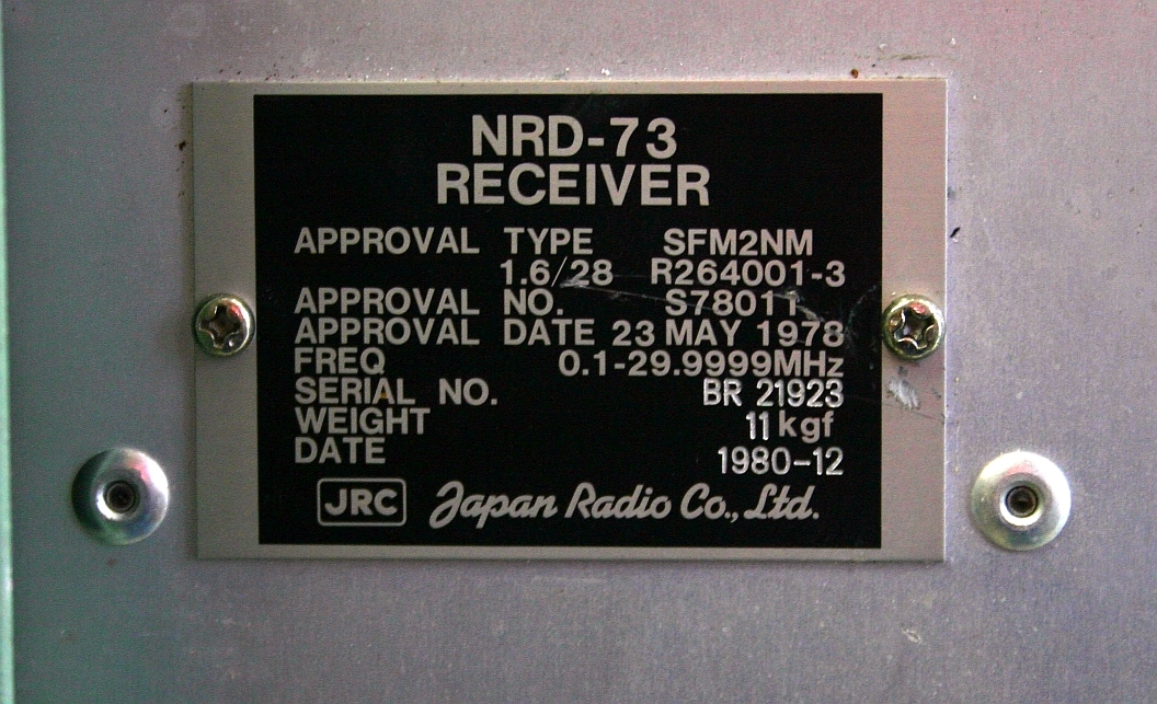 日本無線（株）JRC NRD-73 RECEIVER HF帯受信機 中古 の商品詳細
