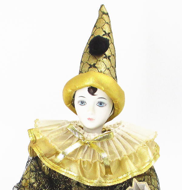 美人なピエロ人形 三角帽子 くつ フリルの襟 白い顔 人形 キャラクタードール 売買されたオークション情報 Yahooの商品情報をアーカイブ公開 オークファン Aucfan Com