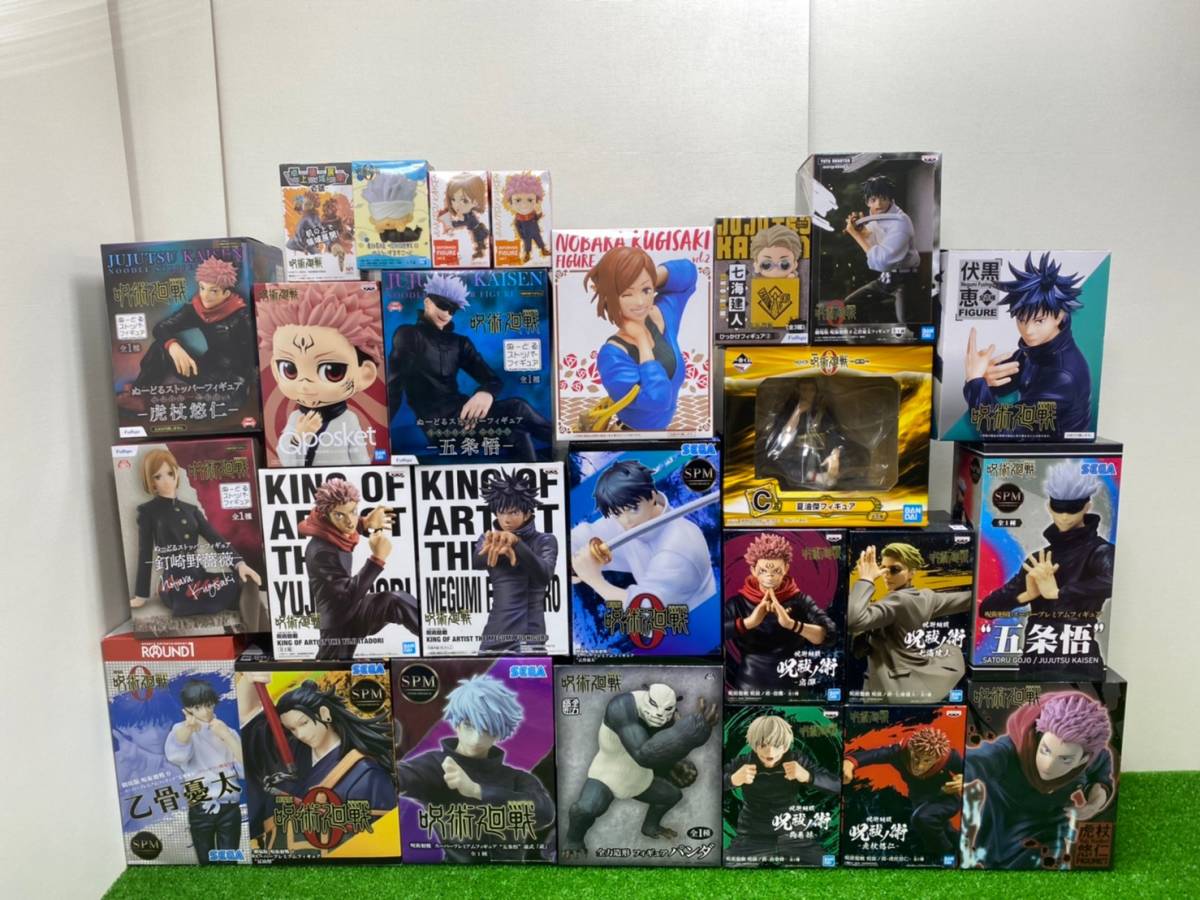 □24 呪術廻戦 フィギュア まとめ 一番くじ 全力造形 ぬーどる Qposket